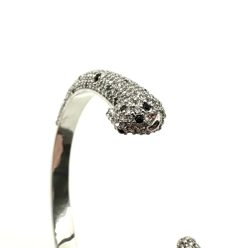 Kate Spade New York  Cubic Zirconia Pave 'Hot Dog' Hinged Cuff Bracelet NWT - Picture 7 of 8